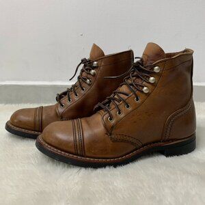 Red Wing Iron Ranger # 3365 Amber Harness Leather Women Size 7 B